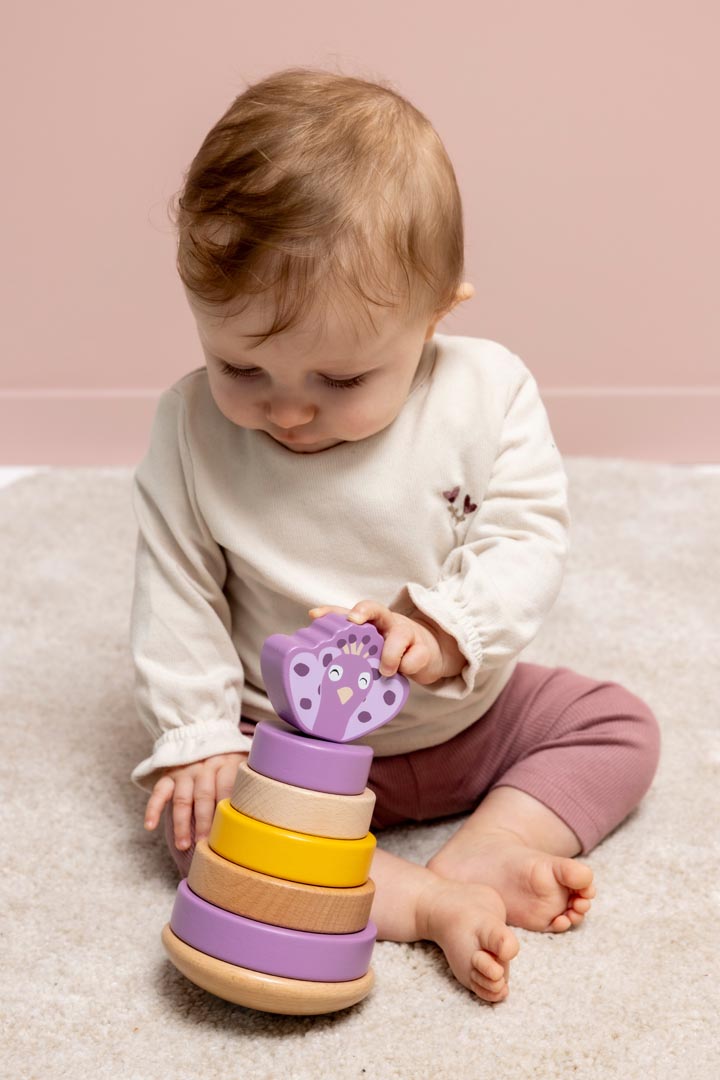 Torre apilable de madera - Mrs. Peacock